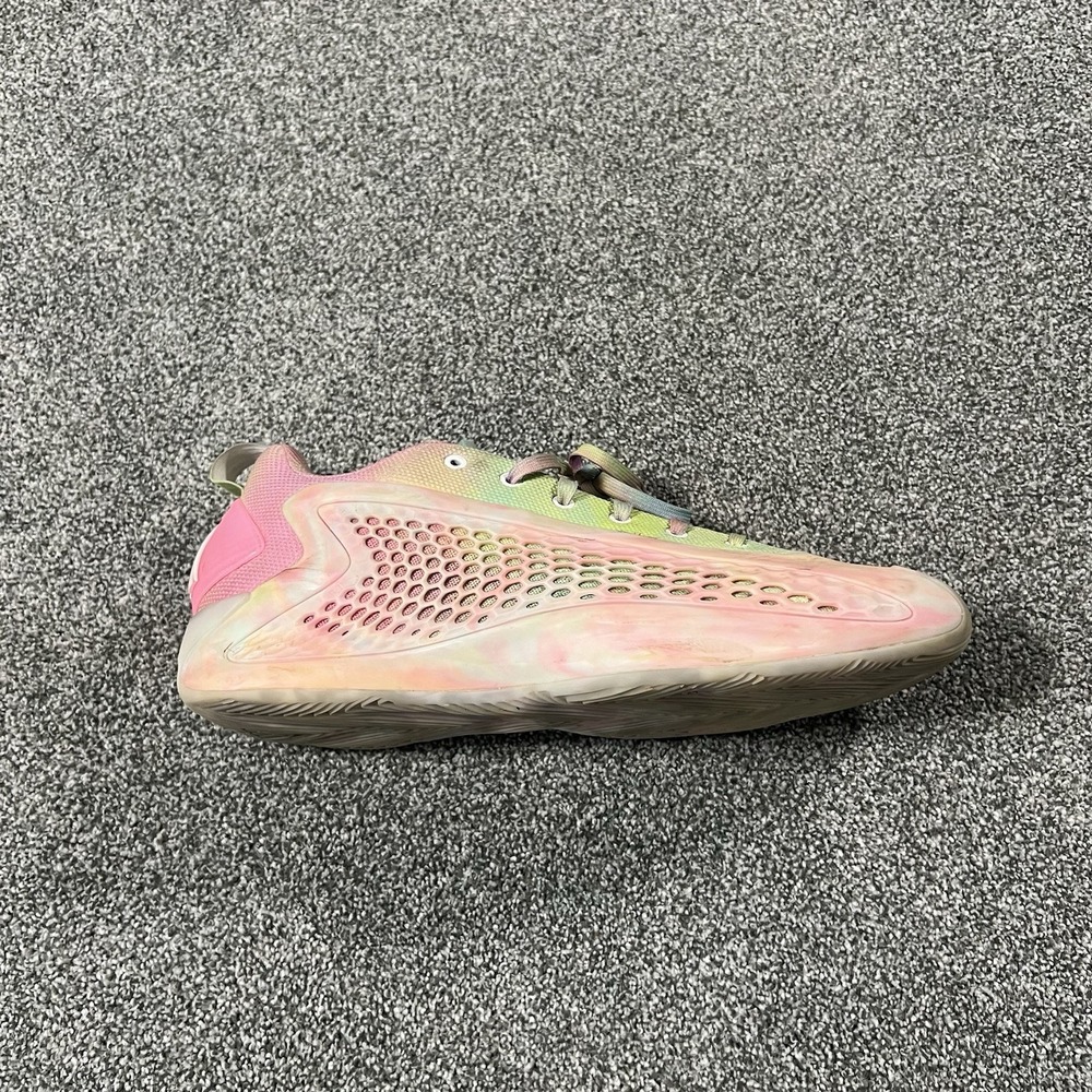 adidas Adizero Select 3 Tie Dye Pink Green Basketball Shoes Mens 8.5 JR3915